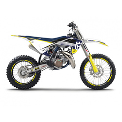 KOMPLET NAKLEJEK (OKLEIN) HUSQVARNA TC 85 '18-'24 DREAM 5 KOLOR ŻÓŁTY CZARNY BIAŁY NIEBIESKI