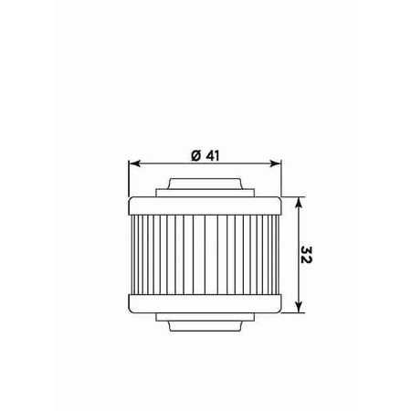 Filtr oleju can-am 990`08-12 (hf559) (50)