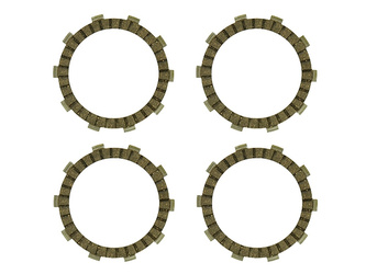 Psychic tarcze sprzęgłowe yamaha sr 125 '89-'03, xt 125 (5ek) '99-'02, (4 tarcze) (f1850) (ebs2256)