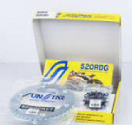 Zestaw napędowy kawasaki zx-6rr ninja 600/zx-6r ninja 636 '05-06 standard (15/43/110) (do 750cc) (sun39715/sun1-3356-43/ss520rdg-110n)