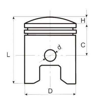 Tłok cylindra 70cm 47 mm Minarelli Yamaha Bws