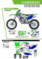 Komplet plastików plukomplet naklejek (oklein) kawasaki kxf 250 '21-'22