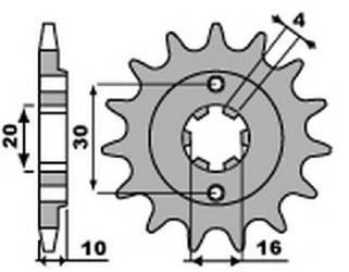 Zębatka przednia 720 13 cagiva 125 mito/freccia