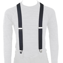 SZELKI PRZYPINANE DO SPODNI SLIM (WĄSKIE - 35MM) KOLOR CZARNY