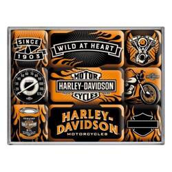 Magnes zestaw 9 szt Harley-Davidson Wild