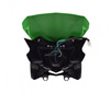Owiewka przednia z reflektorem zielono-czarna