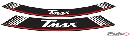 Paski na felgi puig uniwersalne (logo t-max) srebrne