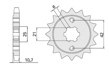 Zębatka przednia 338 16 honda cb650 79-84 (jtf338.16) (338-16)