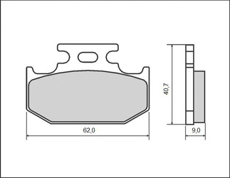 Klocki hamulcowe kh152 tył (ft 3086)