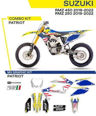 Komplet naklejek (oklein) suzuki rmz 250 '19-'22