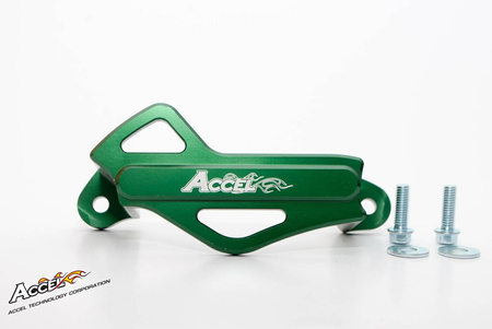 Osłona zacisku hamulcowego (tył) kawasaki kxf 250/450 '06-'16, aluminiowa, kolor zielony