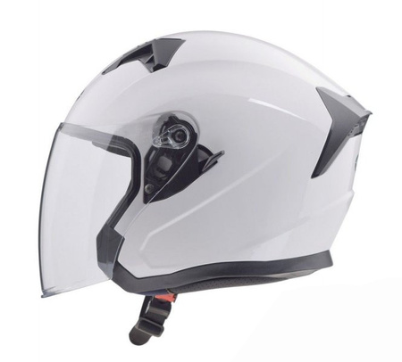 Kask otwarty na skuter quad motocykla biały