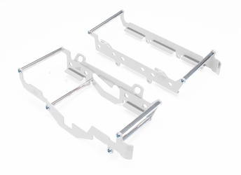 Osłony chłodnicy aluminiowe model light (do motocykla z wentylatorem) ktm exc '17-'18, excf '17-'19, husqvarna te/fe '17-'18 kolor srebrny