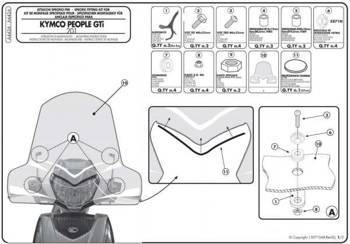 Mocowanie szyby kymco people gti 125-300 (10-11)