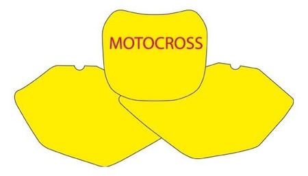 Komplet naklejek (oklein) pod numer startowy yamaha yz 85 '02-'14