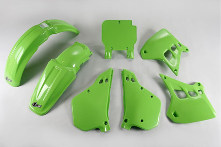 Komplet plastików kawasaki kx 250 '90-91, kolor oem (zielony)