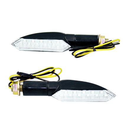 Kierunkowskazy motocyklowe led dynamiczne pływające 12V E24