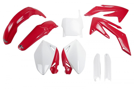 Komplet Plastików (Full Kit) Z Osłonami Teleskopów (Amortyzatorów) Honda Crf 250r '06-'07 Kolor Oem (Czerwony/Biały) (Ho105e999)