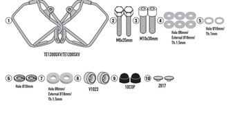 STELAŻ POD TORBY (SAKWY) BOCZNE HONDA CB 750 HORNET '23-'25 - RÓWNIEŻ POD KUFRY RA314 EASY LOCK