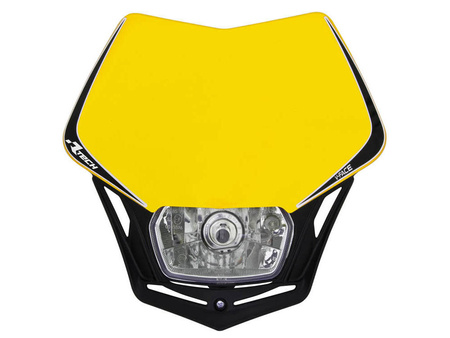 Racetech lampa przednia v-face kolor żółty/czarny