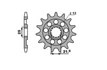 Zębatka przednia 2141 12 kawasaki kxf 450 '06-'22 (-1), yamaha yzf, yz 450f '07-'21 (-1), wrf 450,wr 450 f '07-'19, (jtf436.12) (jtf565.12)