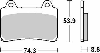 Klocki hamulcowe kh123 street excel sinter kolor złoty