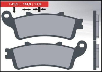 Klocki hamulcowe kh281 / kh261 (grubość 9,5mm) (ft 3023)