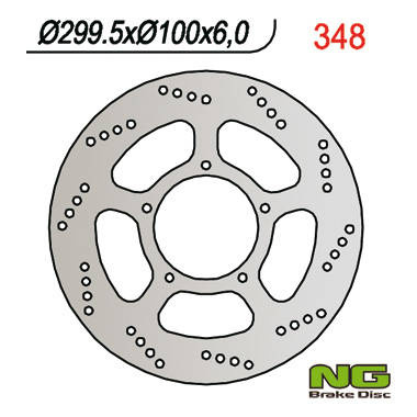 Tarcza hamulcowa przód suzuki vl 1500 lc (299x100x6)  (5x8,5mm)