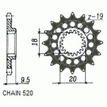 Zebatka napędowa sunstar sunf337-12