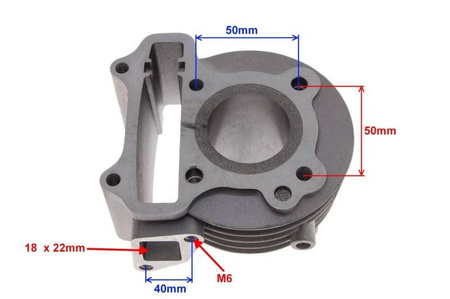 Cylinder do skuterów 4T 139Qmb 139Qma Gy6-50 50cm