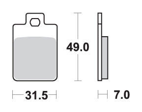 Klocki hamulcowe kh255 street ceramic kolor czarny