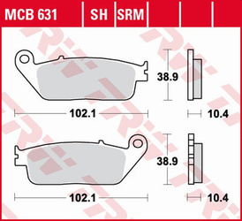 Klocki hamulcowe kh196 sinter yamaha ra 125/400 x-max '17-, yp 125/250 x-max '10-'16, yp 400 x-max '13-'16 przód