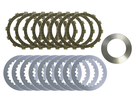 Psychic tarcze, przekładki i sprężyna talerzowa (komplet) ktm exc 250/500 13-14,sxf/excf 450 '13,exc 450/500 '12,350 freeride '12 (ebs5651) (ebs910)