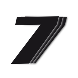 Numery startowe 25cm x 20cm ukośne, kolor czarny nr7(3szt.)