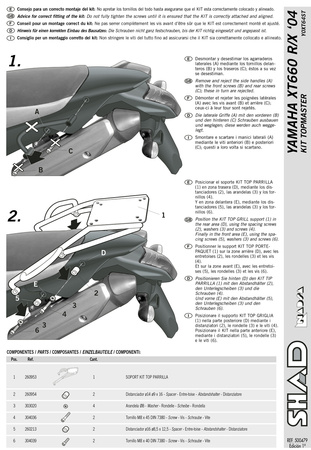 Stelaż kufra tylnego Shad do Yamaha XT 660 X R
