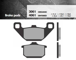 Klocki hamulcowe kh85 spiek metaliczny (złote) (ft 4061)