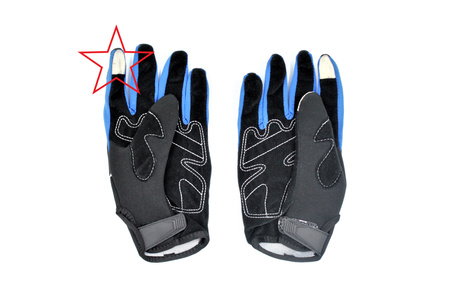 Rękawice Motocyklowe Enduro Cross Quad Moto V-02s Niebieskie S Ekran Dotykowy Rkw00000015