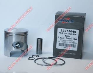 Vertex tłok polini, minarelli, yamaha 47,75mm sworzeń 10mm (pierścienie 53009804780 x 2 szt.)
