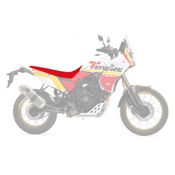 POKROWIEC / POSZYCIE NA SIEDZENIE YAMAHA TENETE 700 '20-'23 KOLOR CZERWONY CZARNY (POKROWIEC RALLY RIDE JEDNOCZĘŚCIOWY)