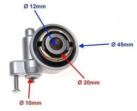 Napęd szybkościomierza do skutera z kołem 10 Cali