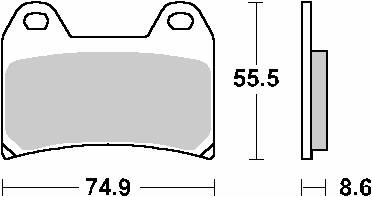 Klocki hamulcowe kh244 street ceramic kolor czarny