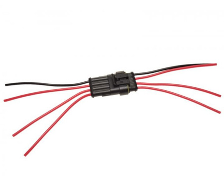 Gniazdo Hermetyczne z wtyczką 2 pin do motocykla skutera samochodu quada