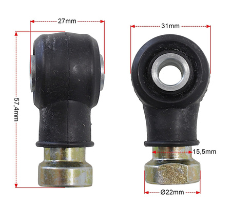 Końcówki Drążków Kierowniczych Tekyo Lewa + Prawa Polaris 51-1021-Lr