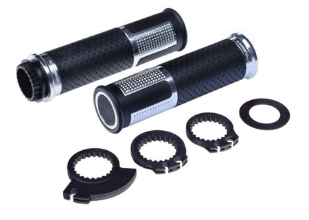 Manetki gripy uniwersalne motocykl srebrnym 22mm
