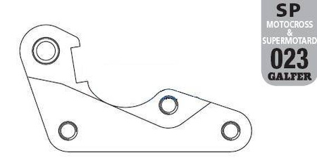 Adapter tarczy hamulcowej 270mm yamaha yzf 250/450 '08-