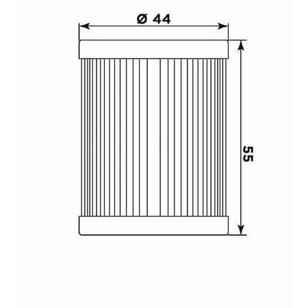 Filtr oleju suzuki an/dr/rv, lt 160/230/300 (hf132) (50)
