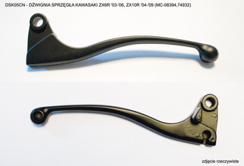 Dźwignia sprzęgła kawasaki zx6r '03-'06, zx10r '04-'09 kolor czarny (mc-08524bk,74932) = mc-08549bk