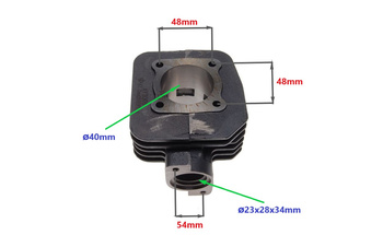 Cylinder Żeliwny Power Force Peugeot Ludix Speedfight 3 New Vivacity 40mm 2t