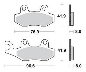 Klocki hamulcowe kh135 / kh214 off-road sinter kolor złoty