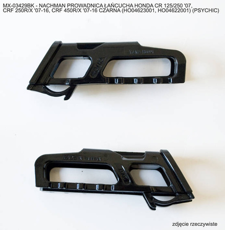 Prowadnica łańcucha honda cr 125/250 '07, crf 250r/x '07-16, crf 450r/x '07-16 czarna (ho04623001, ho04622001)